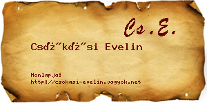 Csókási Evelin névjegykártya