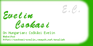 evelin csokasi business card