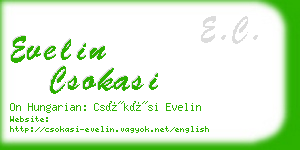 evelin csokasi business card